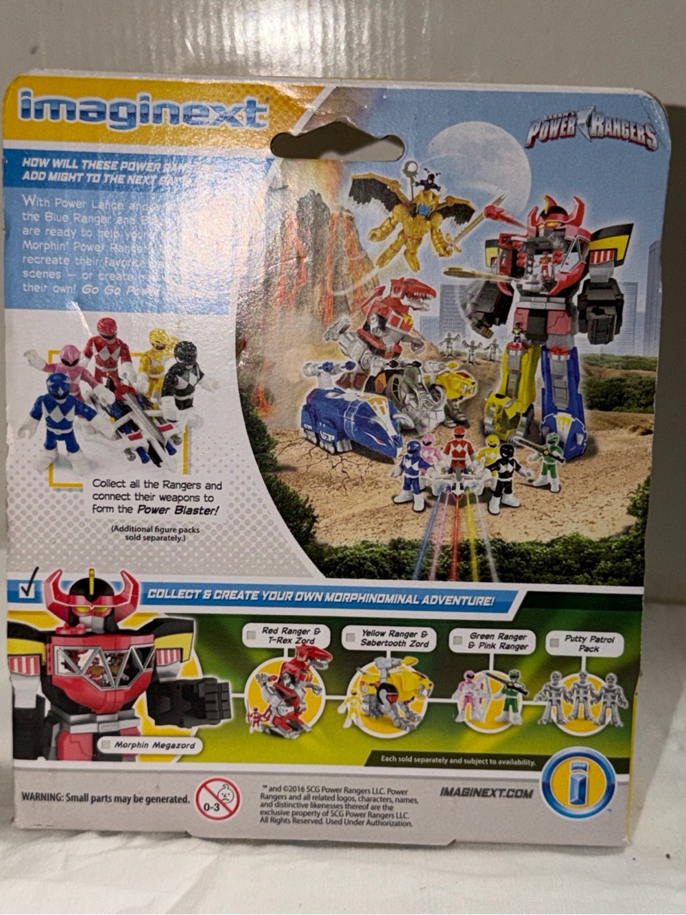 Fisher-Price Imaginext Blue & Black Power Rangers 2-Pack - Picture 2 of 11